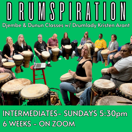 INTERMEDIATE Drumspiration - 6 weeks on ZOOM