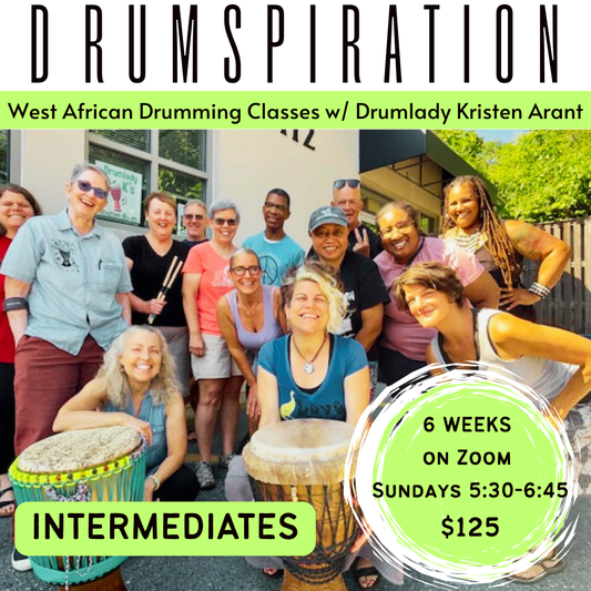 FALL 2025 INTERMEDIATE Drumspiration - 6 weeks on ZOOM