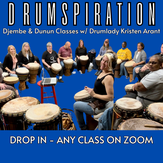 Drumspiration DROP-IN for ONE ZOOM CLASS