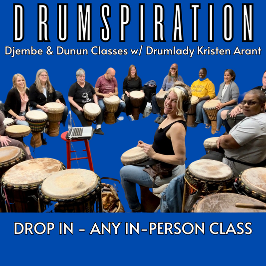 Drumspiration DROP-IN for ONE IN-PERSON CLASS