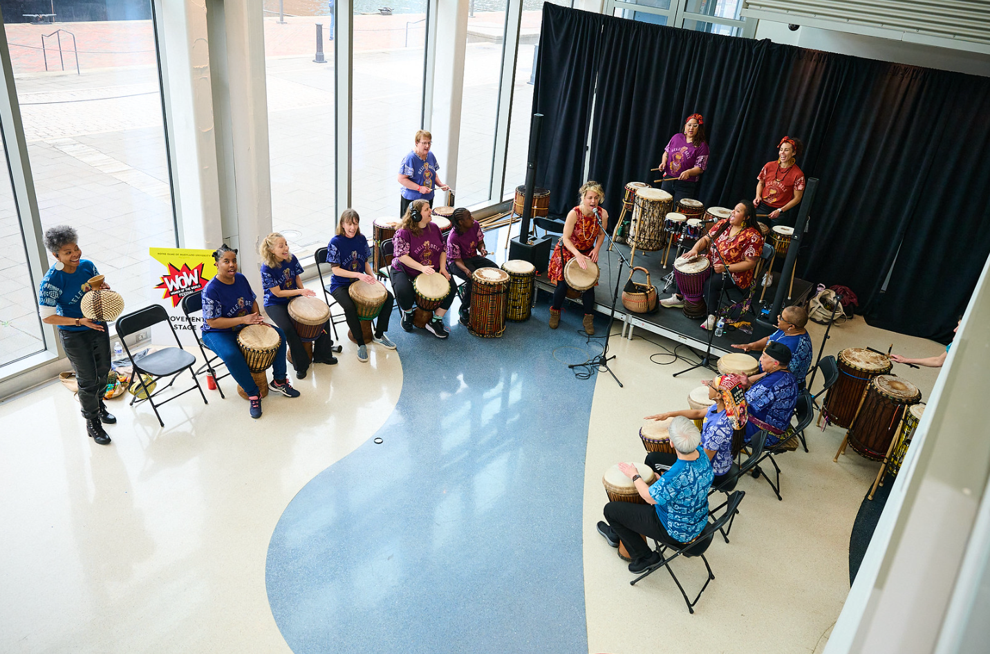 Load video: Bele Bele Rhythm Collective performance @ Baltimore Rhythm Festival 2024