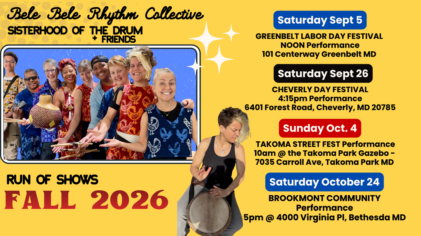 Bele Bele Rhythm Collective Fall Run of Shows 2026!