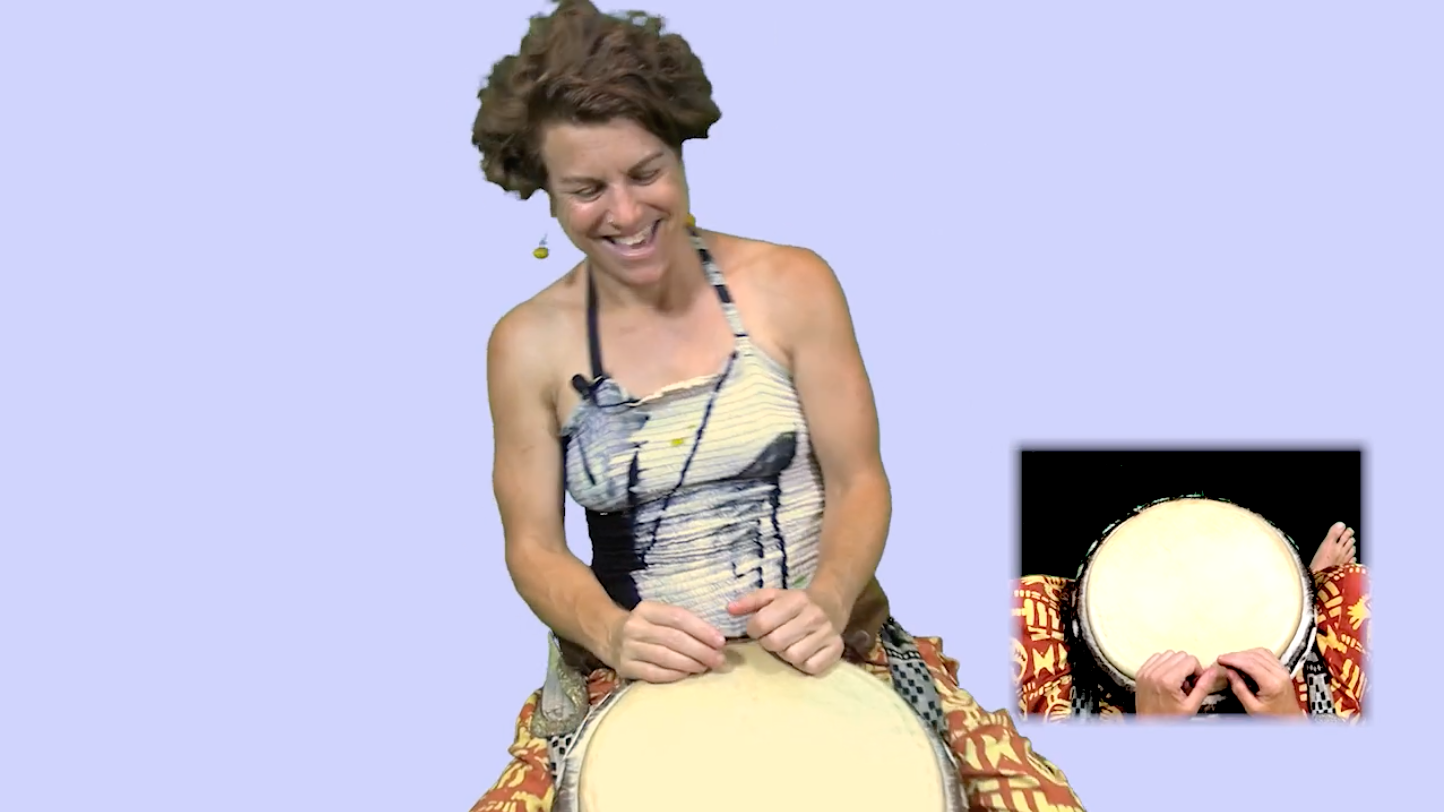KUKU TEACHING VIDEOS - 5 djembe parts, song, break, solo and duns in 8 videos